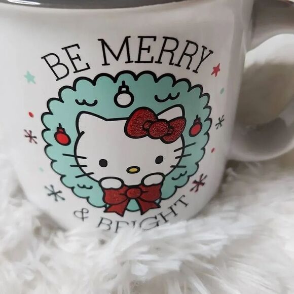 Hello Kitty Be Merry & Bright Christmas white oversize mug - Picture 5 of 5